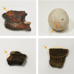 Tape and vermilion: ingredients for mapping artifact origins