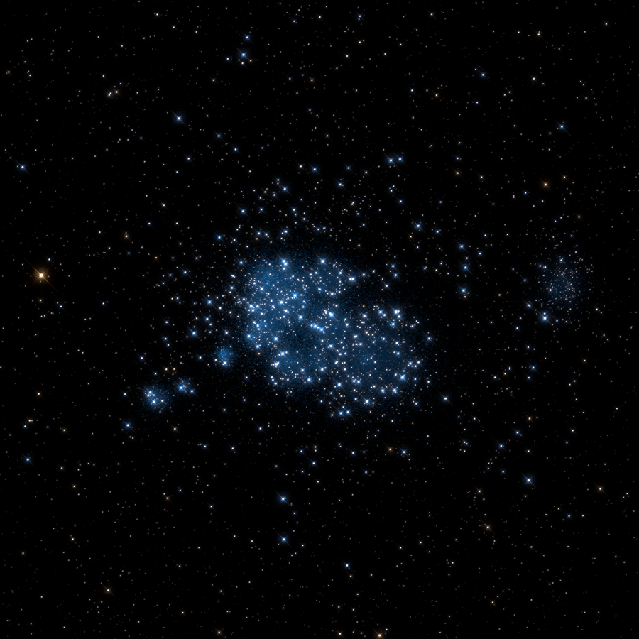 image of simulated stars (young)