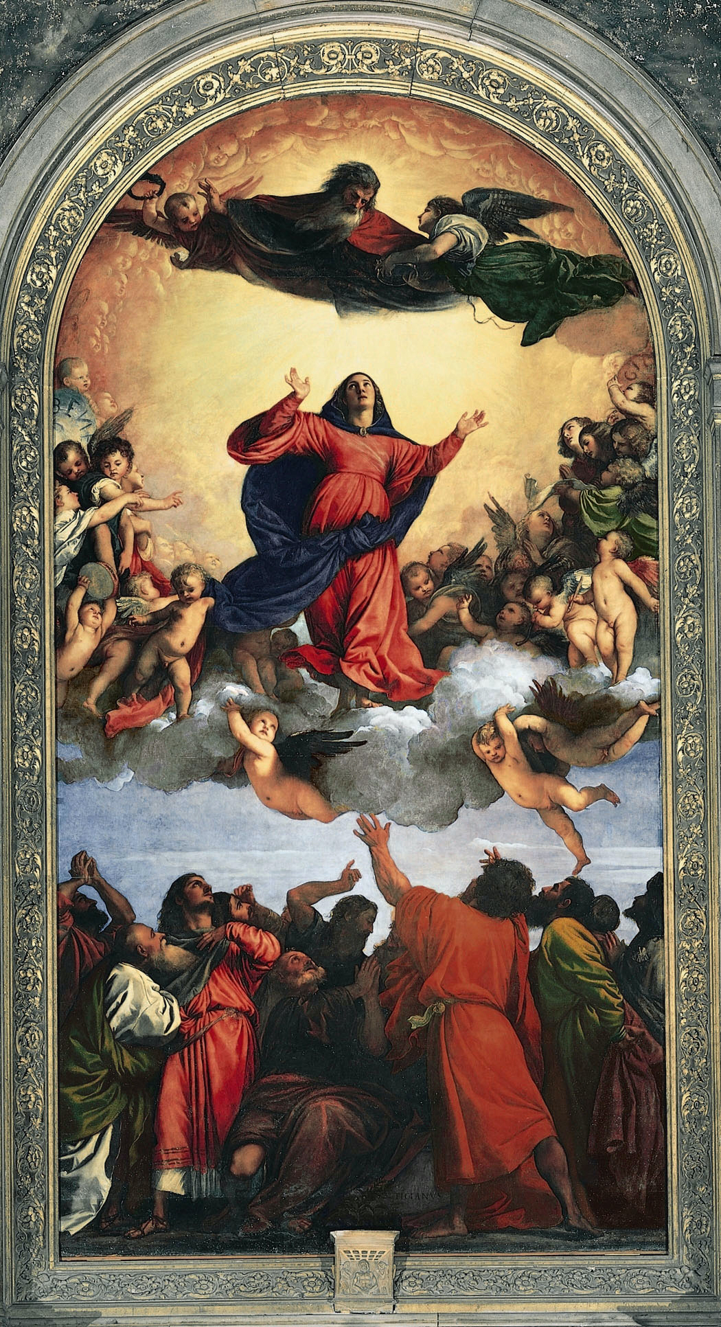 the painting titled assumption of the virgin