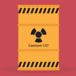 Container of radioactive cesium