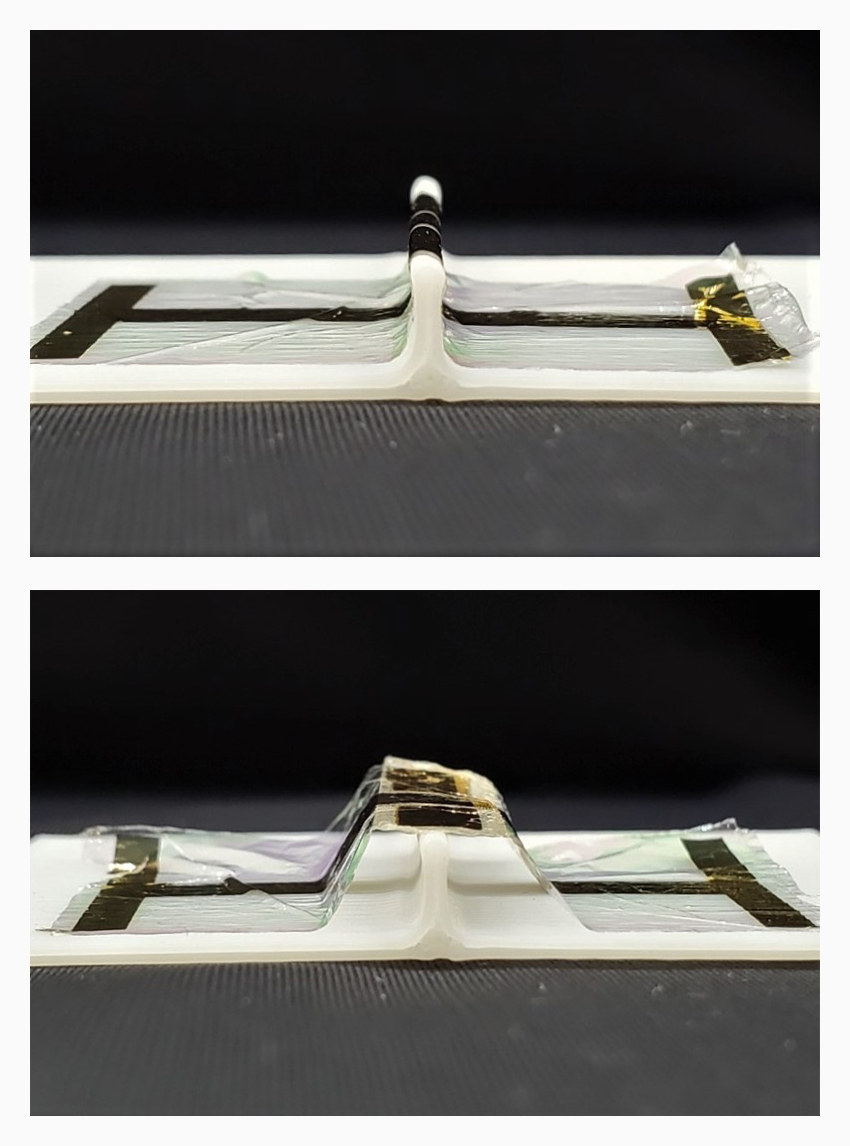 Conformability test for ultra-thin electronics