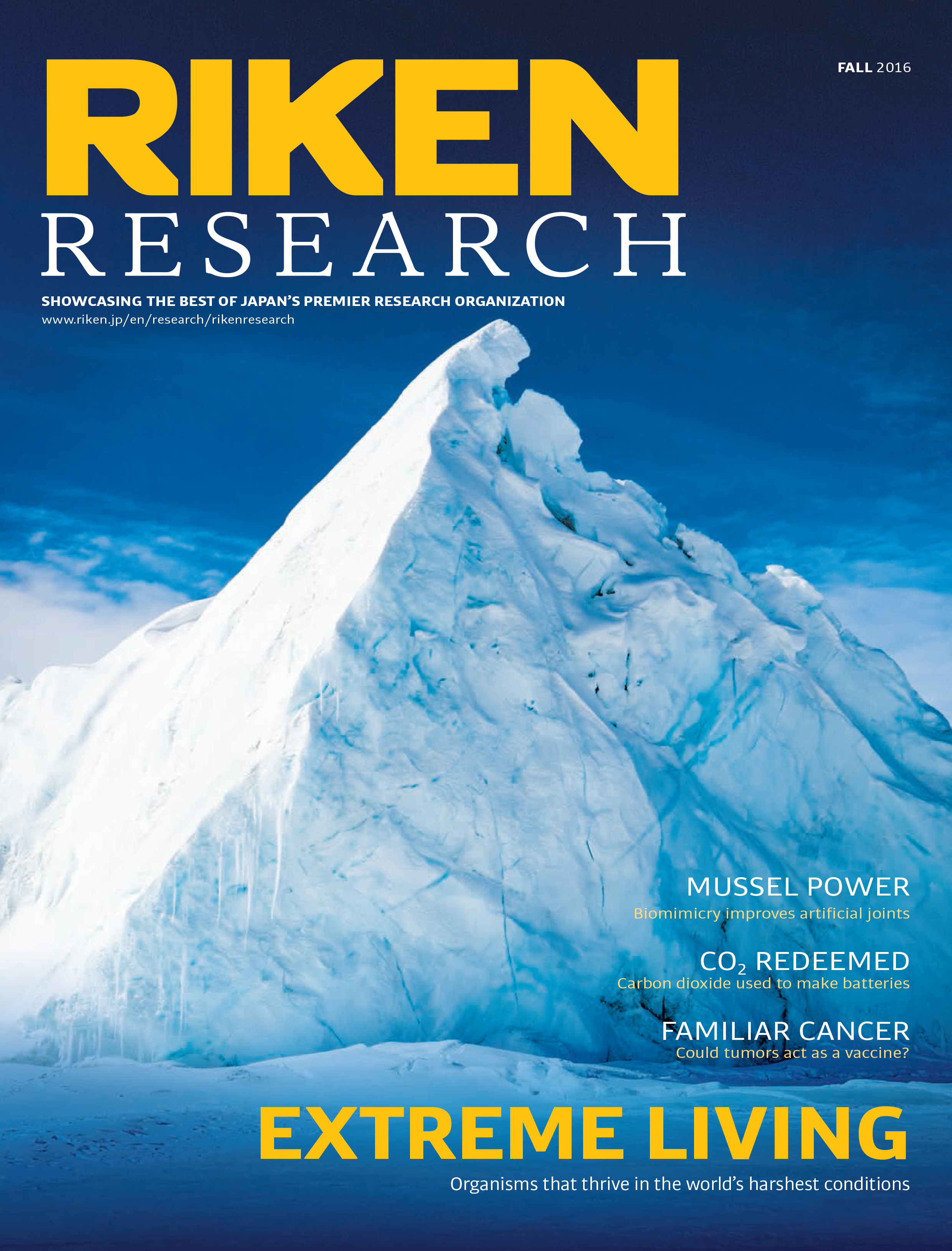 RIKEN Research Fall issue front cover